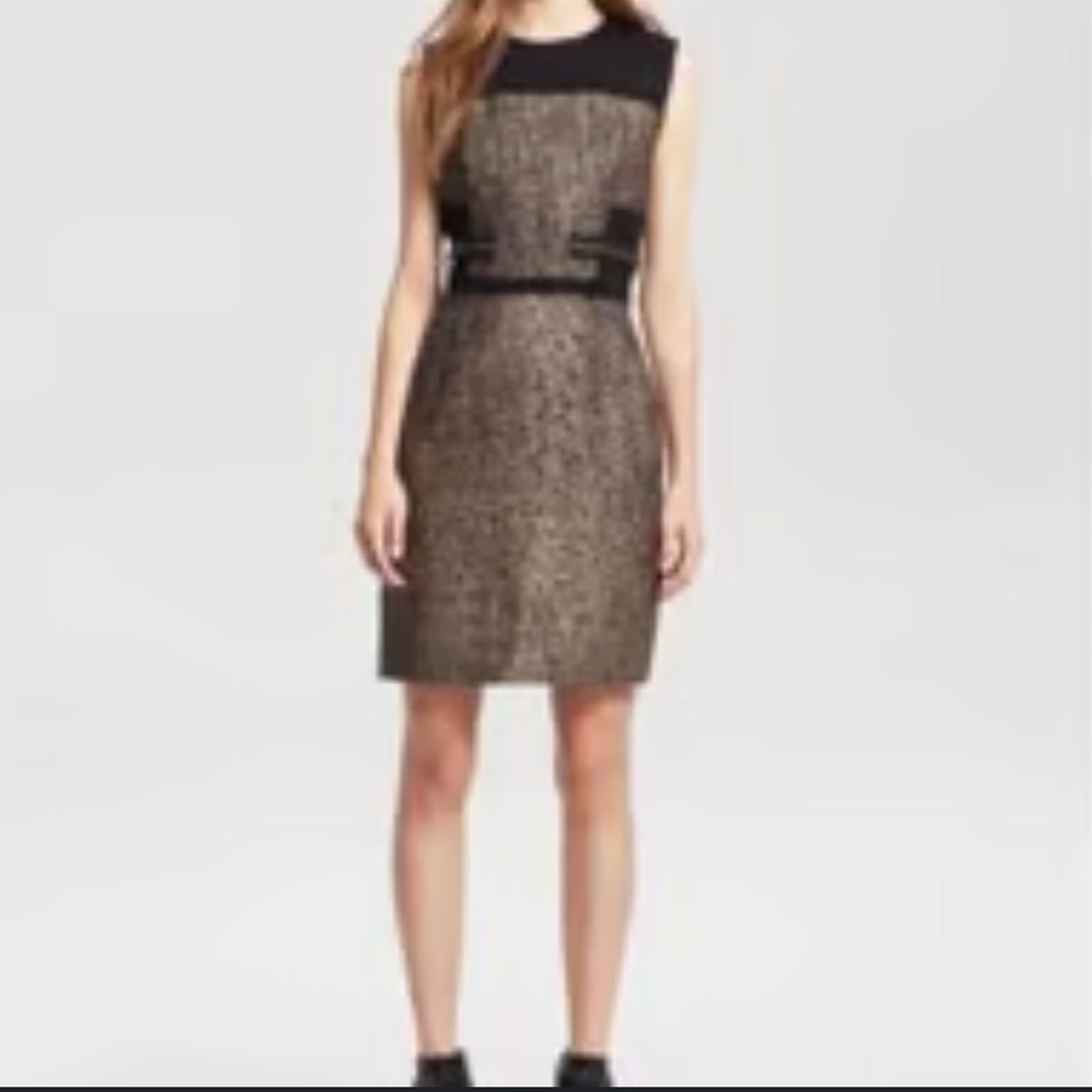 Lucy Paris Textured Metallic Bodycon Mini Dress NWT Small/38